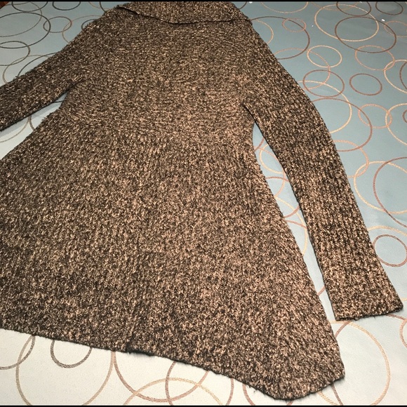 Kenzie Pretty Long Brown Open Cardigan, Size L - Picture 13 of 13